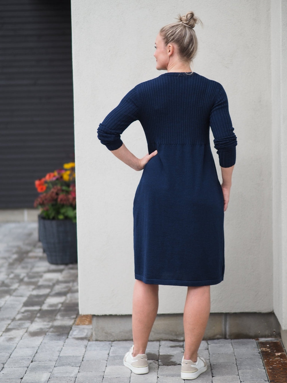 Bud kjole - navy - 100% merinoull - Many Colors