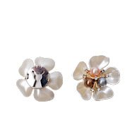 Button covers - perle blomst - sett 2 pk - Many Colors