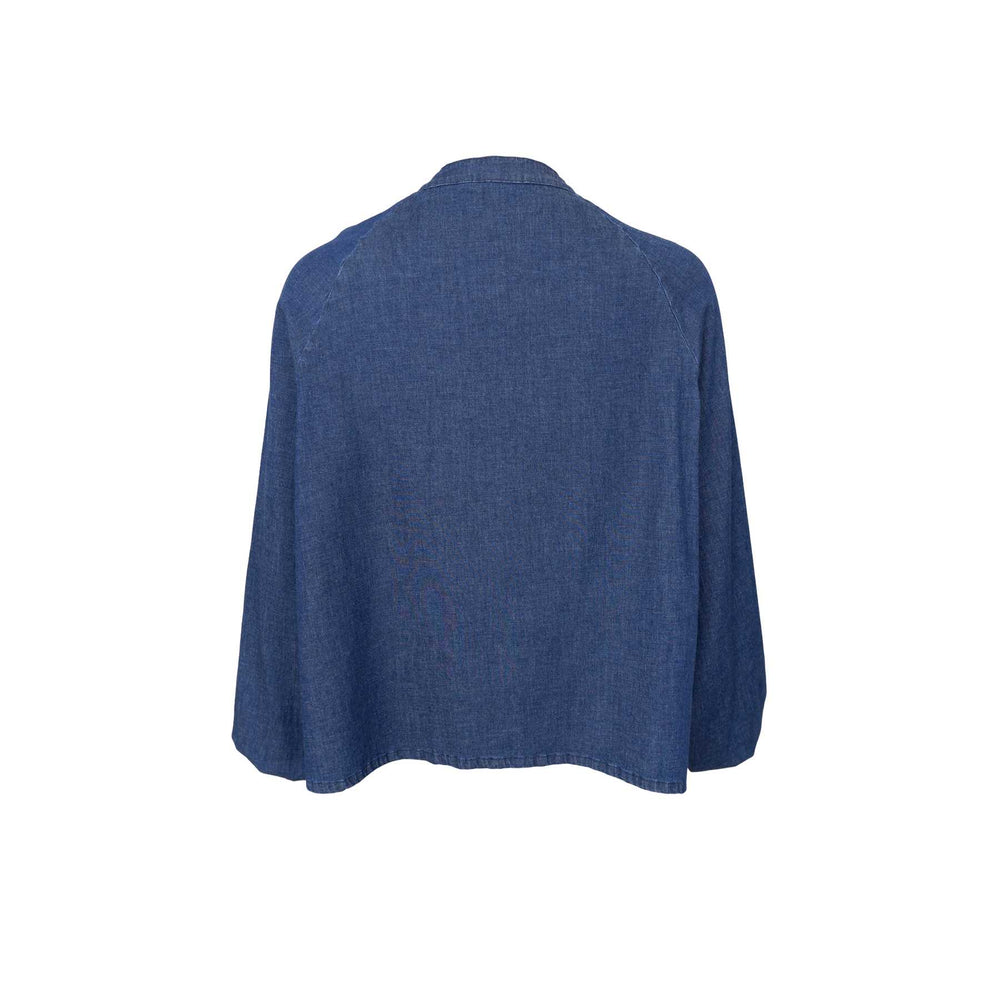 Carey raglan skjorte bluse - denim - Many Colors