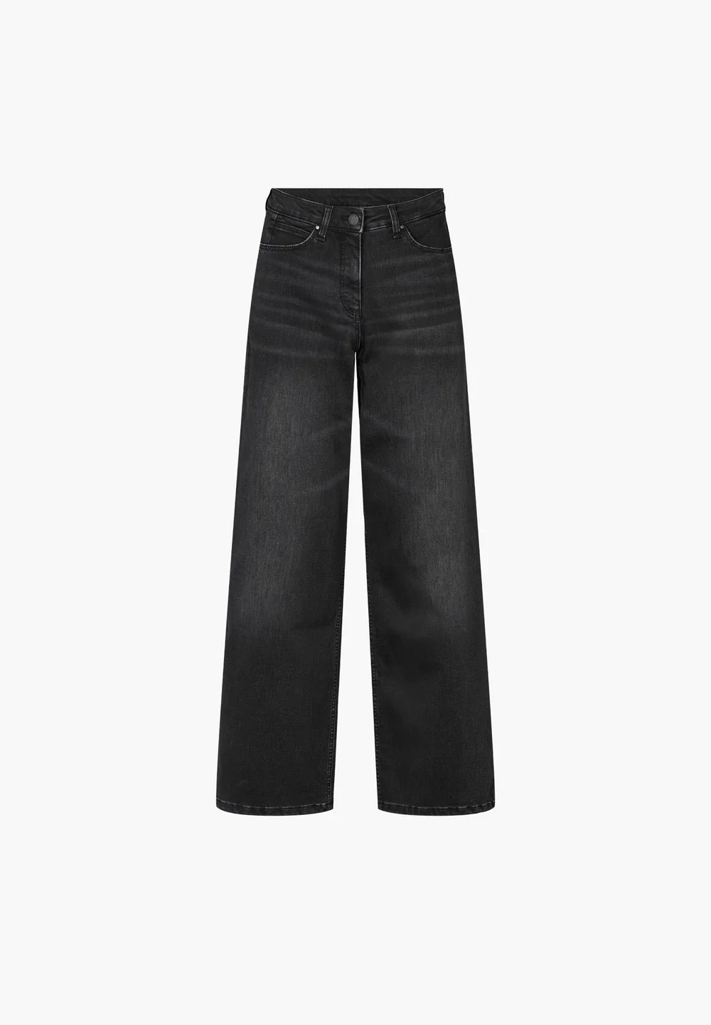 Carol loose - vasket svart denim - ML - Many Colors