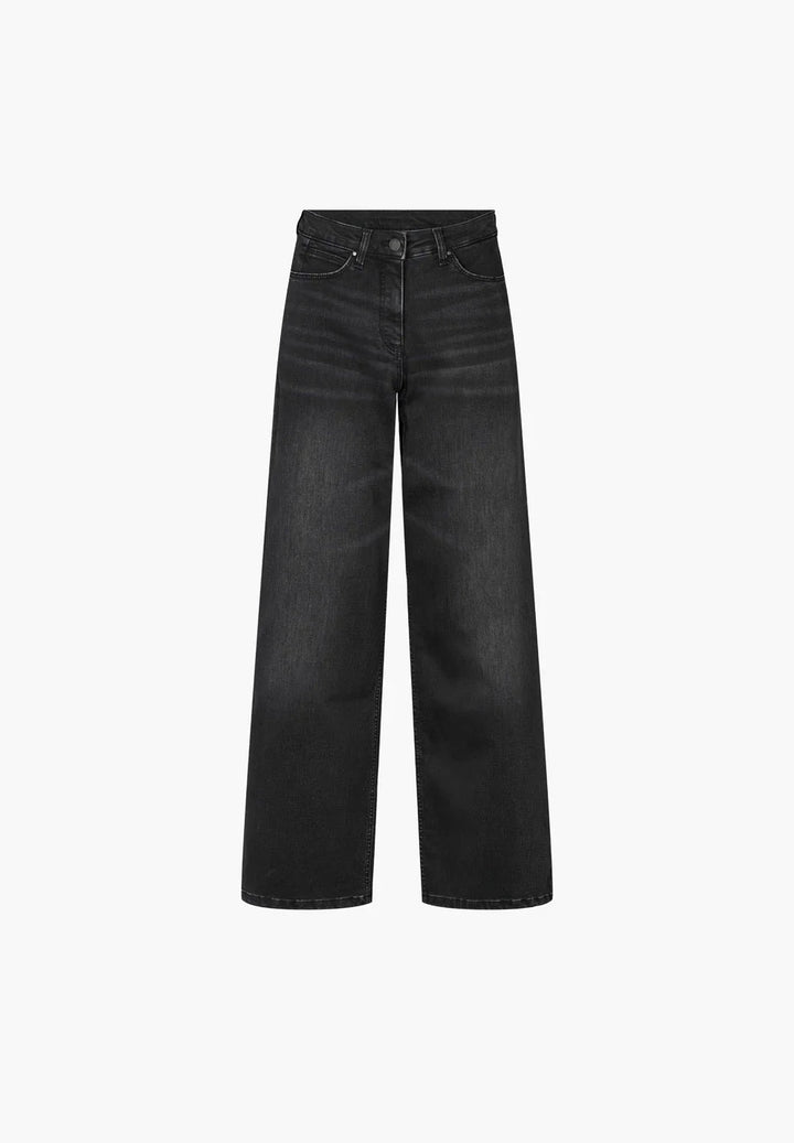 Carol loose - vasket svart denim - ML - Many Colors
