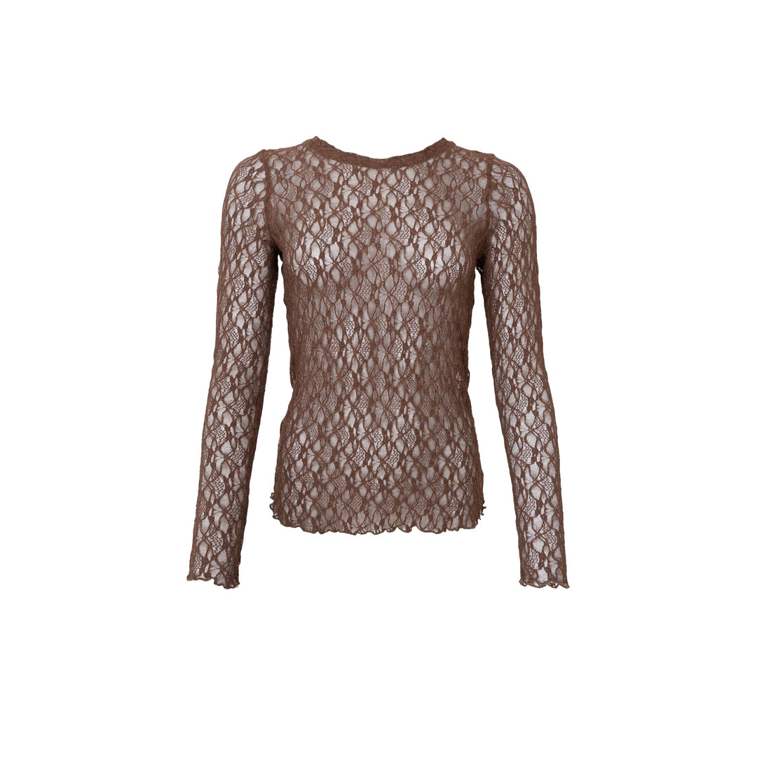 Cecily lace blouse - coffee - Many Colors