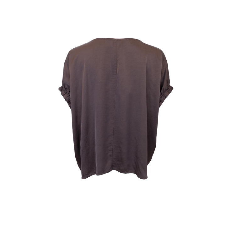 Mabel bluse - coffe - onesize
