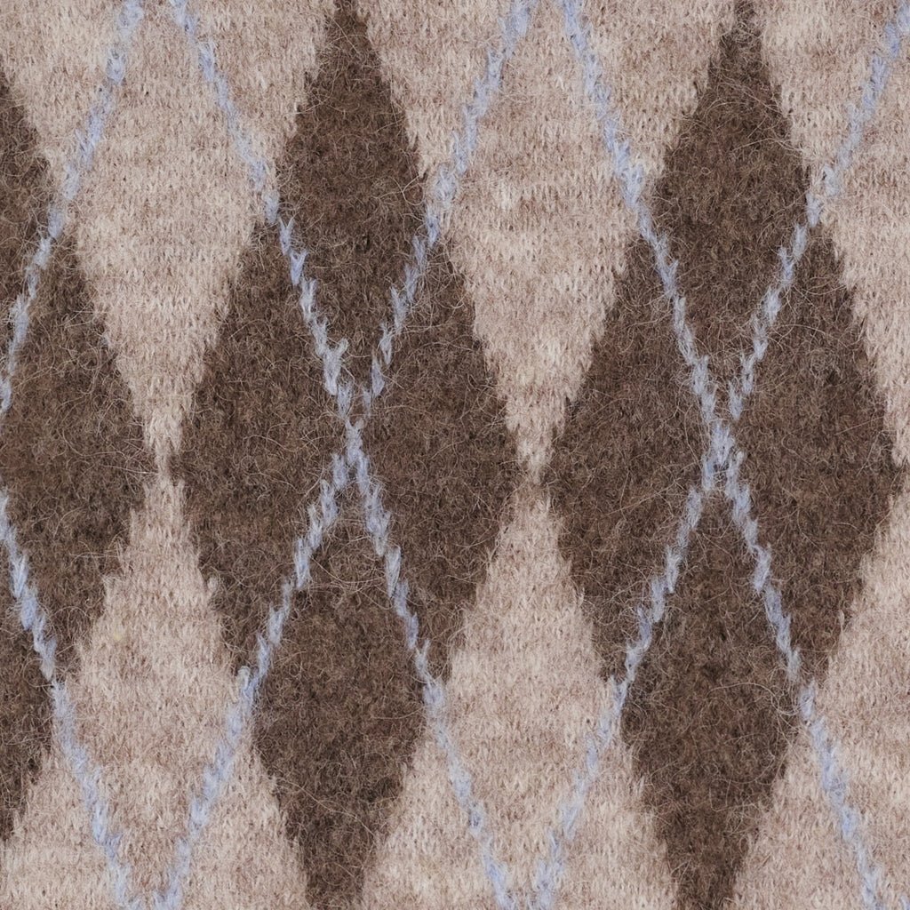 Cora strikk - beige/blå - Many Colors