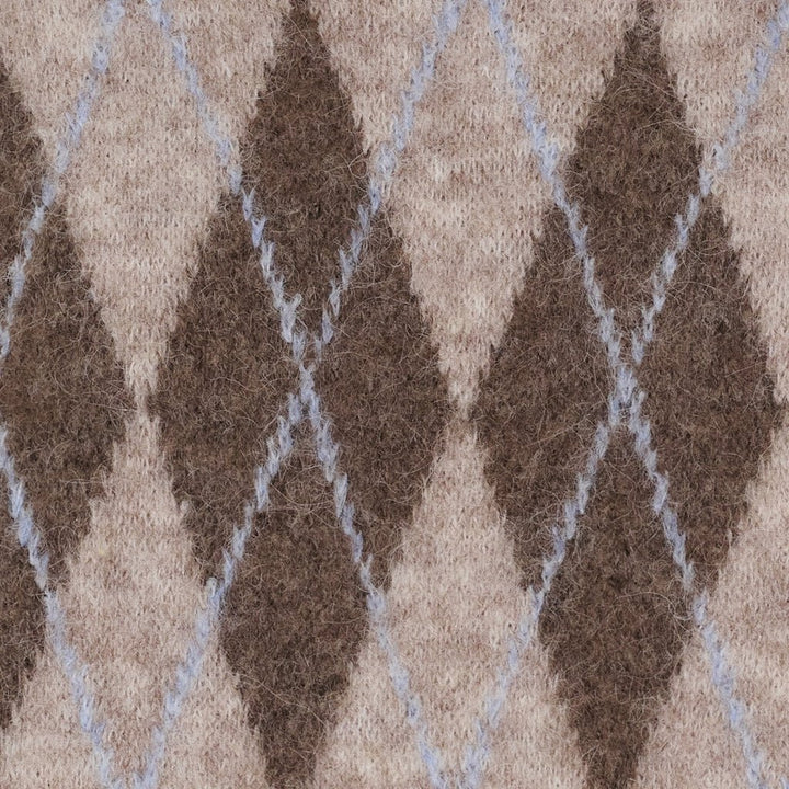 Cora strikk - beige/blå - Many Colors