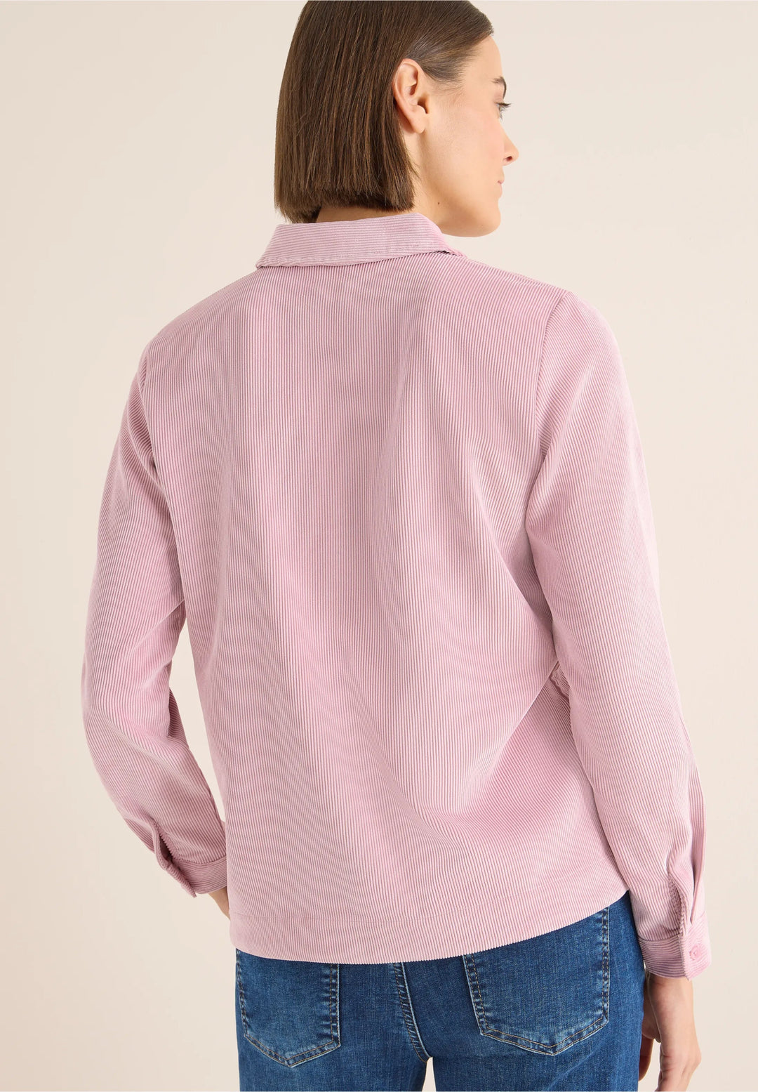 Corduroy bluse med vhals - Many Colors