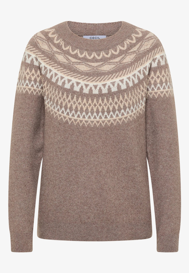 Cosy norwegian jacuard - chocolate - Many Colors