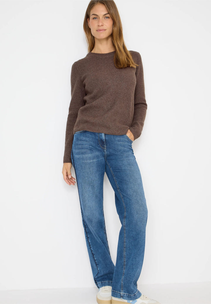 Cosy rib - mix - genser - brun - Many Colors