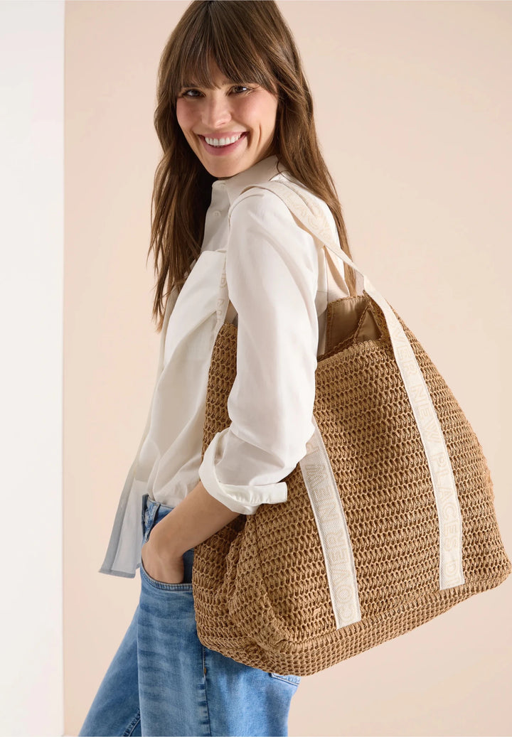 Crochet beach bag - dark crispy - Many Colors