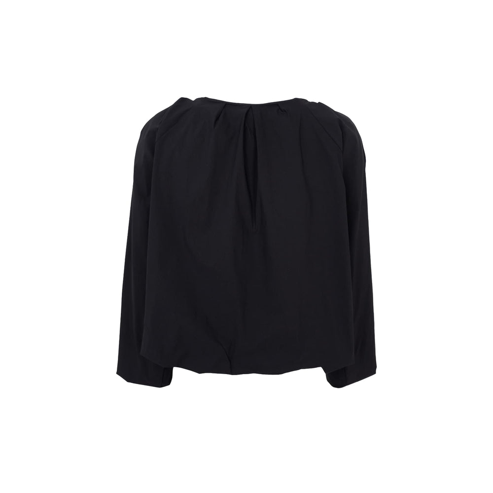 Davina balloon bluse - svart - Many Colors