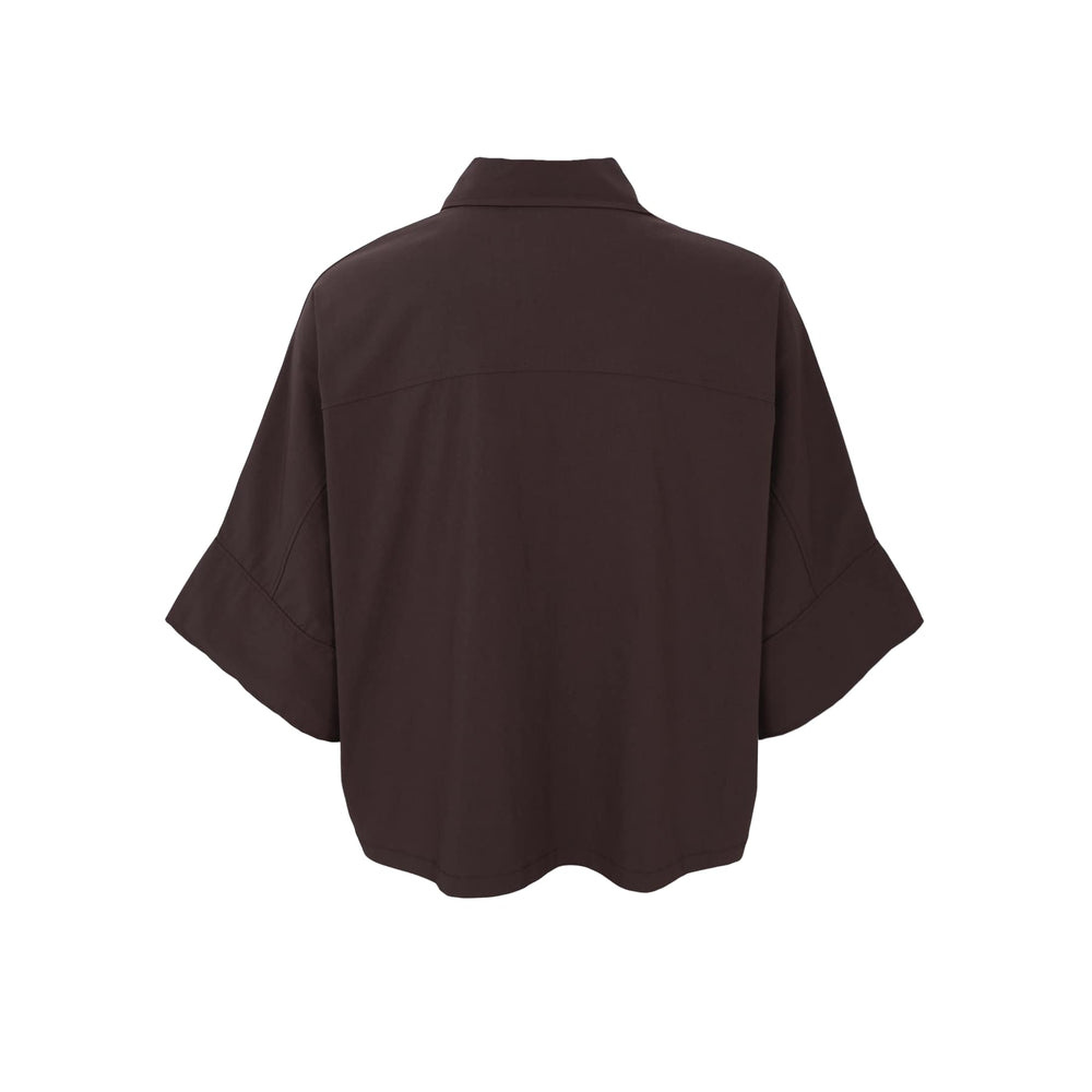 Davina loose skjorte - coffee - onesize - Many Colors