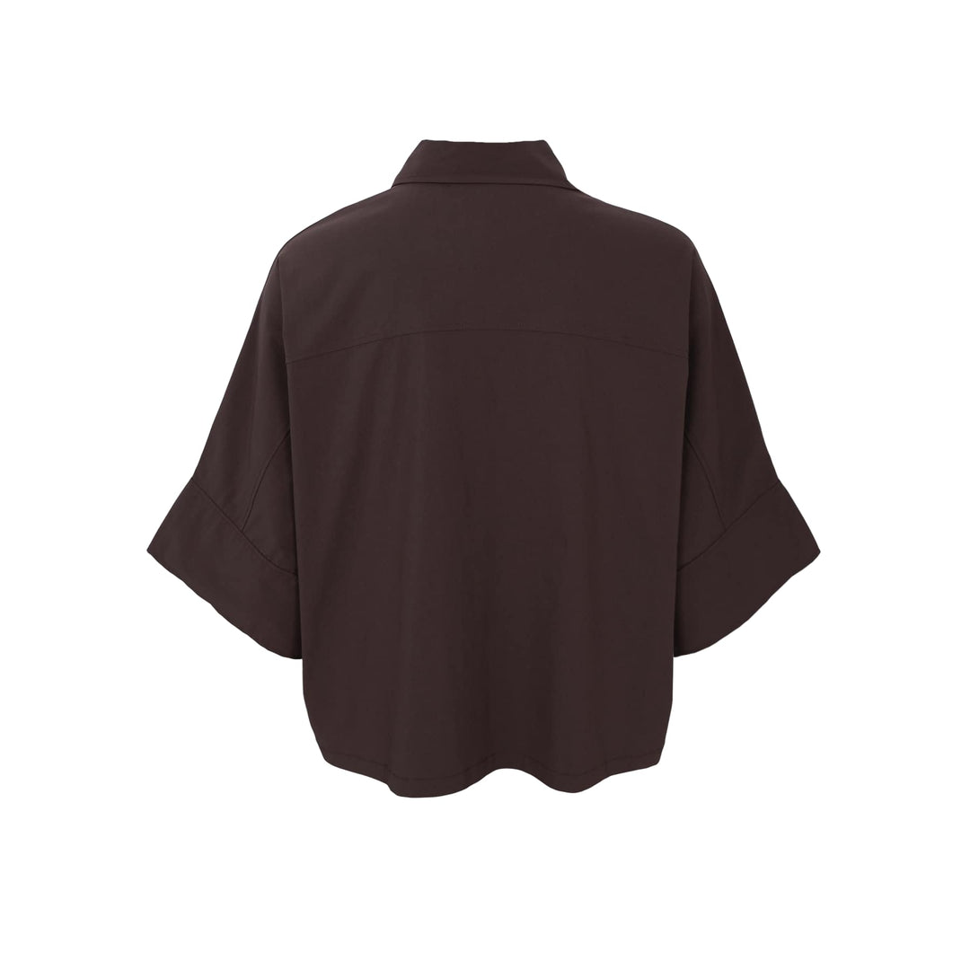 Davina loose skjorte - coffee - onesize - Many Colors