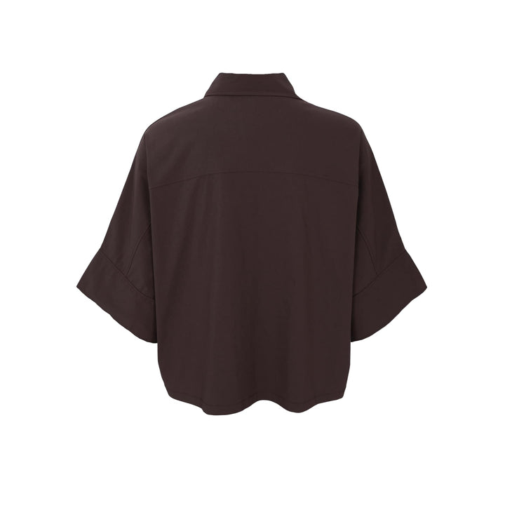 Davina loose skjorte - coffee - onesize - Many Colors