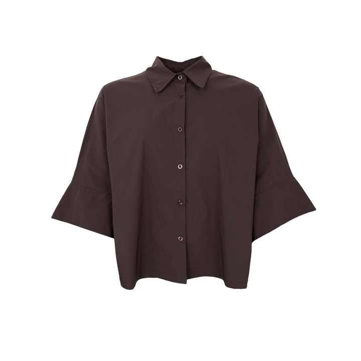 Davina loose skjorte - coffee - onesize - Many Colors