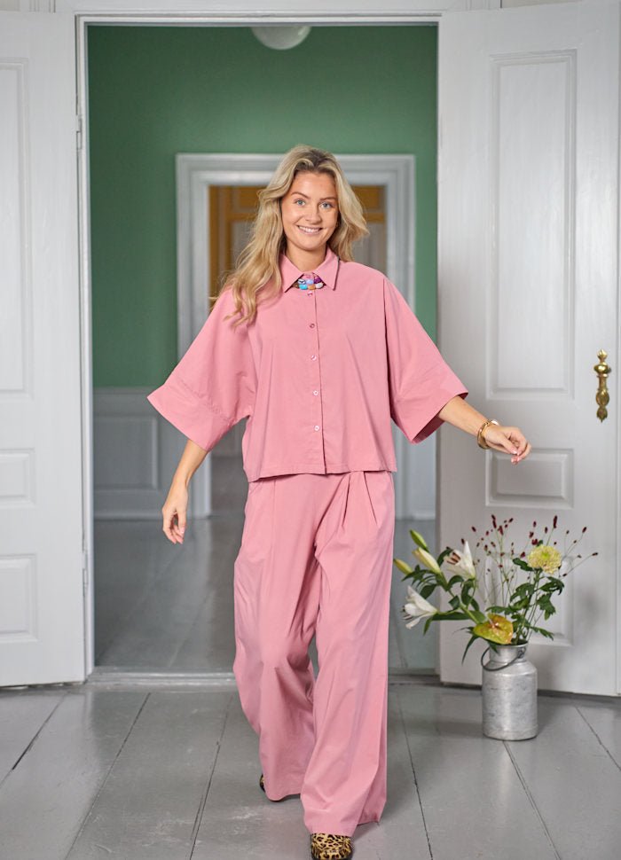 Davina loose skjorte - rose - onesize - Many Colors
