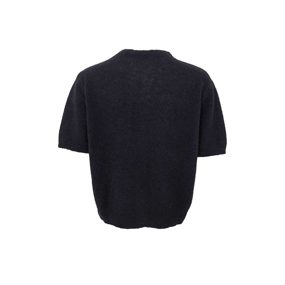 Dell ss cardigan - svart - Many Colors