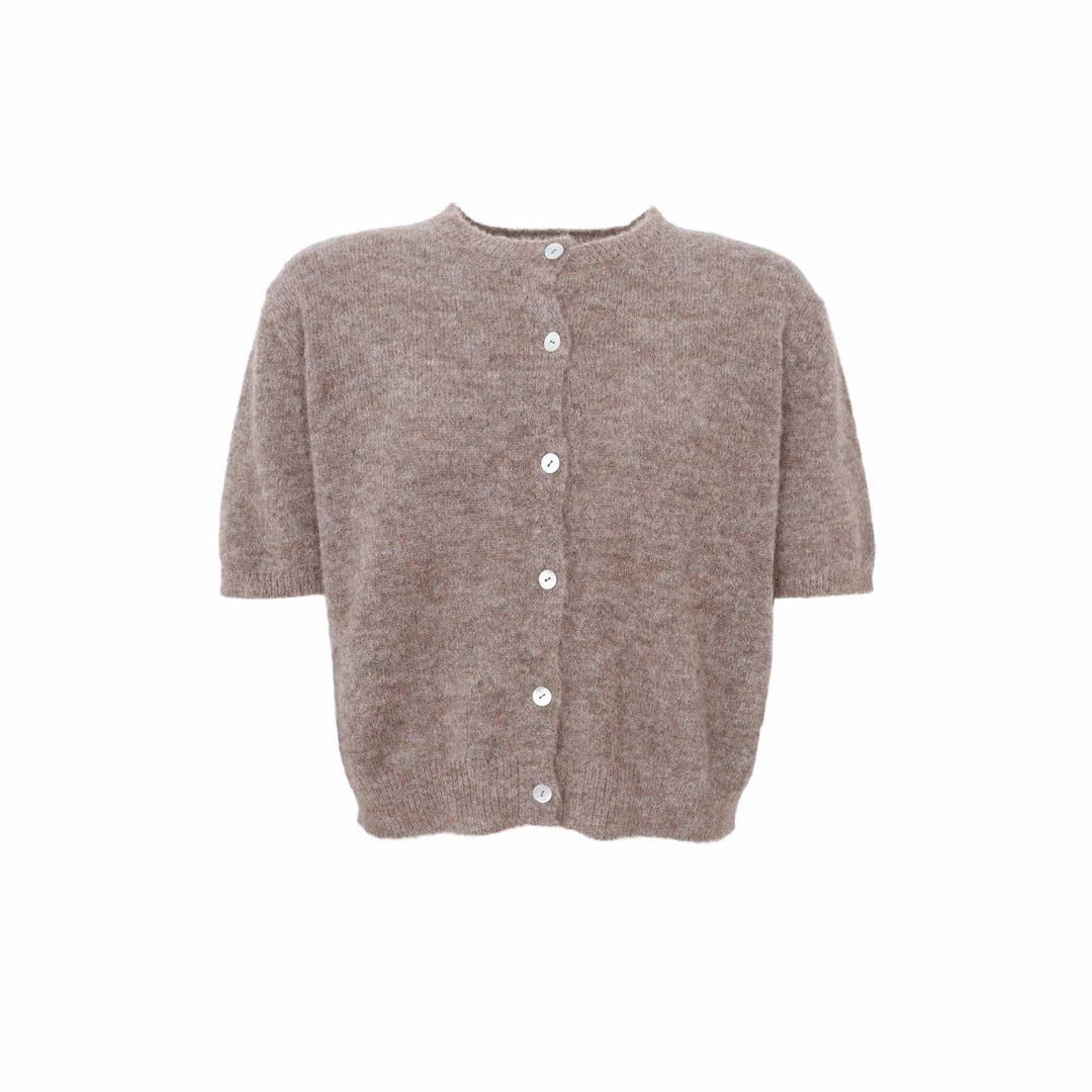 Dell ss cardigan - taupe - Many Colors