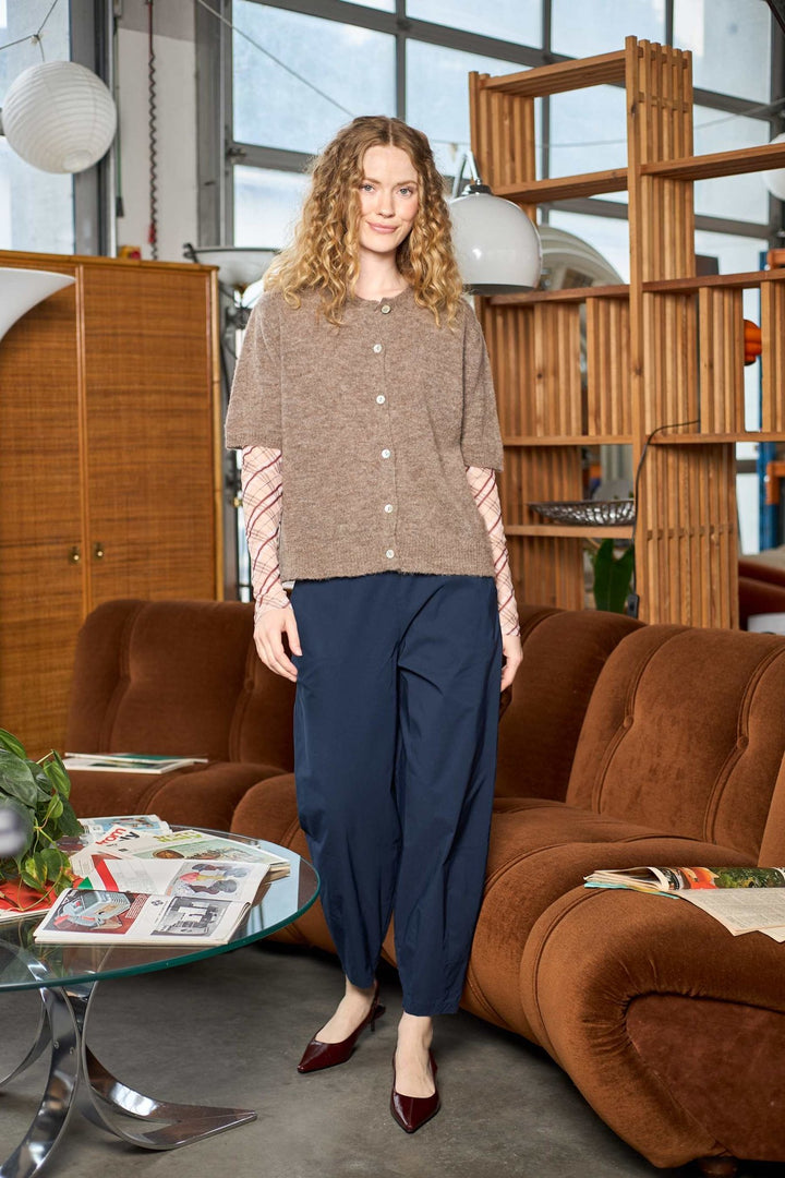 Dell ss cardigan - taupe - Many Colors