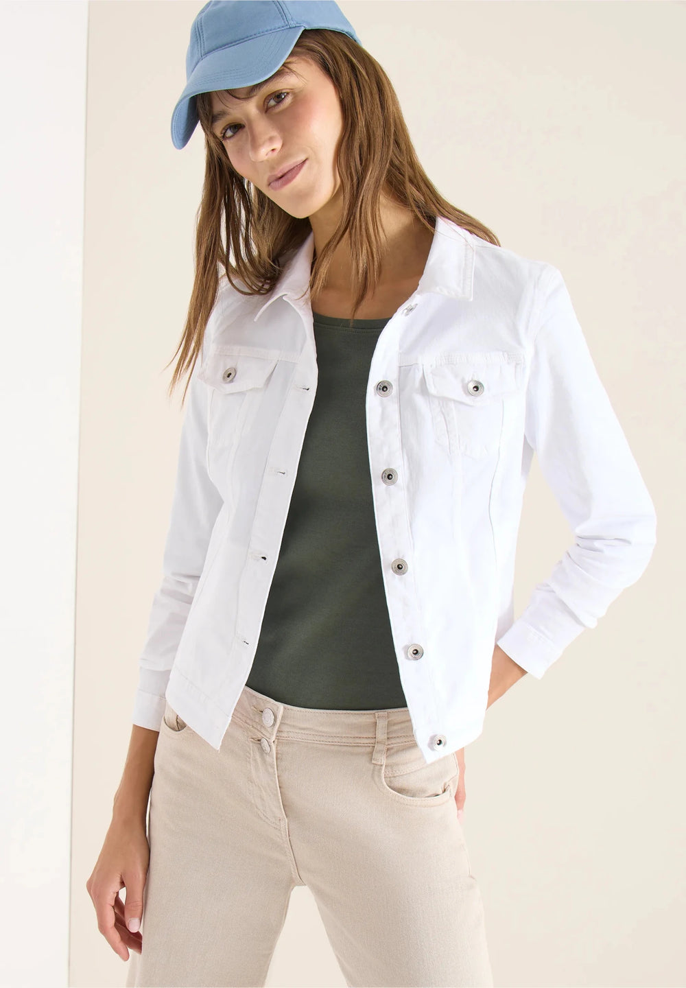 Denim jakke - hvit - Many Colors