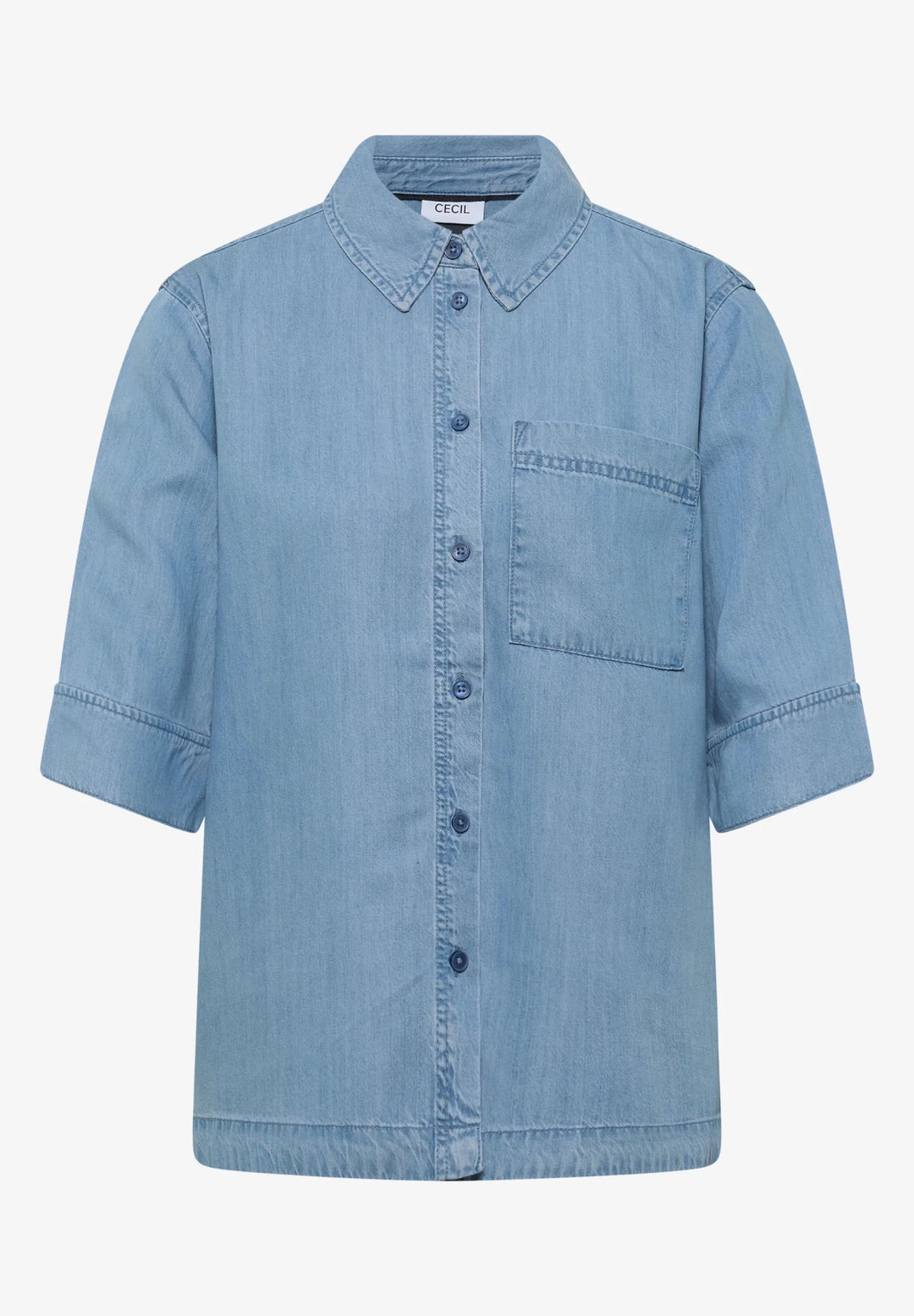Denim look bluse - Many Colors