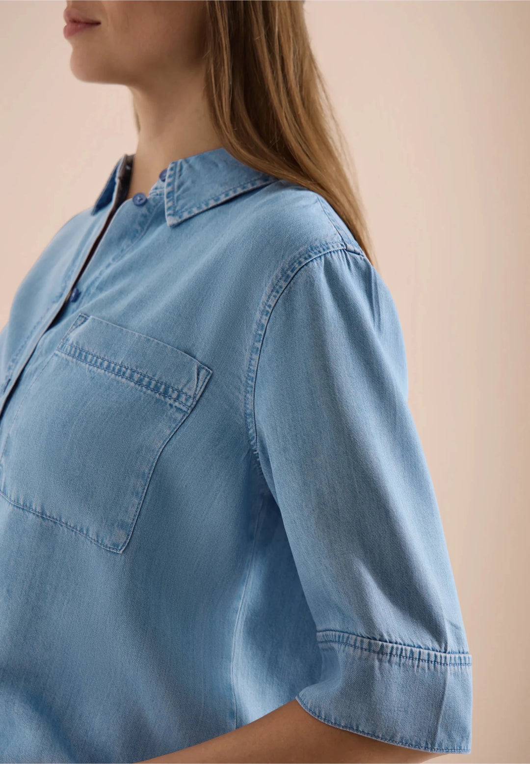 Denim look bluse - Many Colors