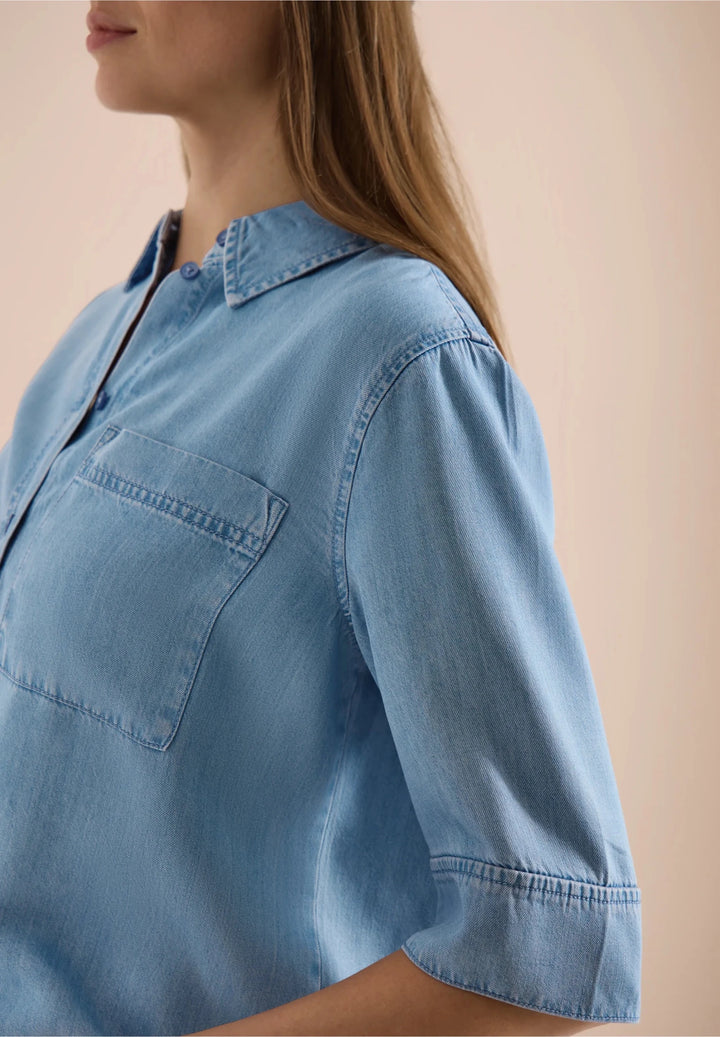 Denim look bluse - Many Colors