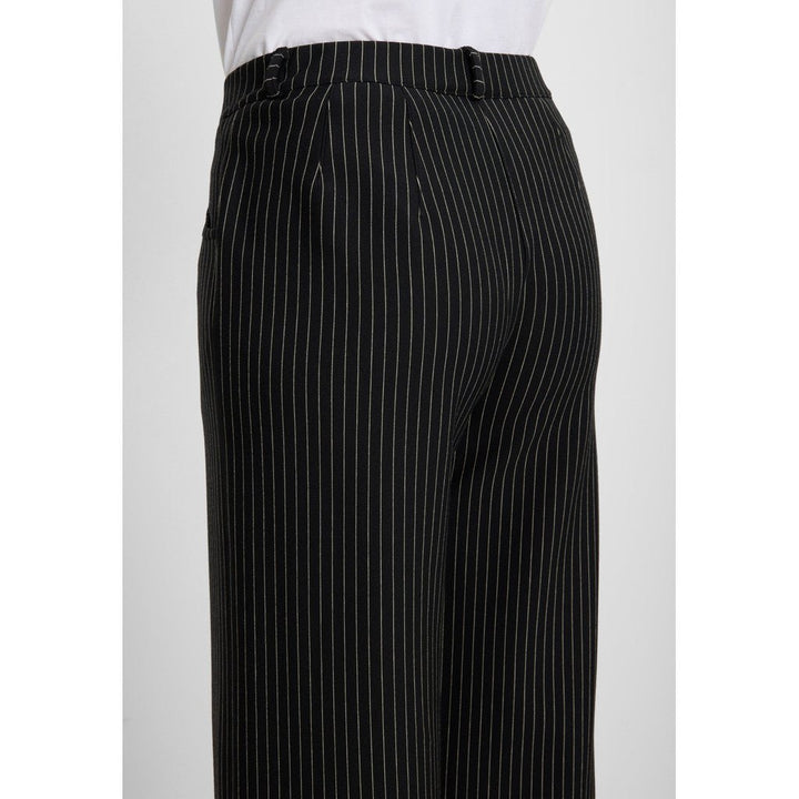 Donna loose ML - svart - striper - Many Colors