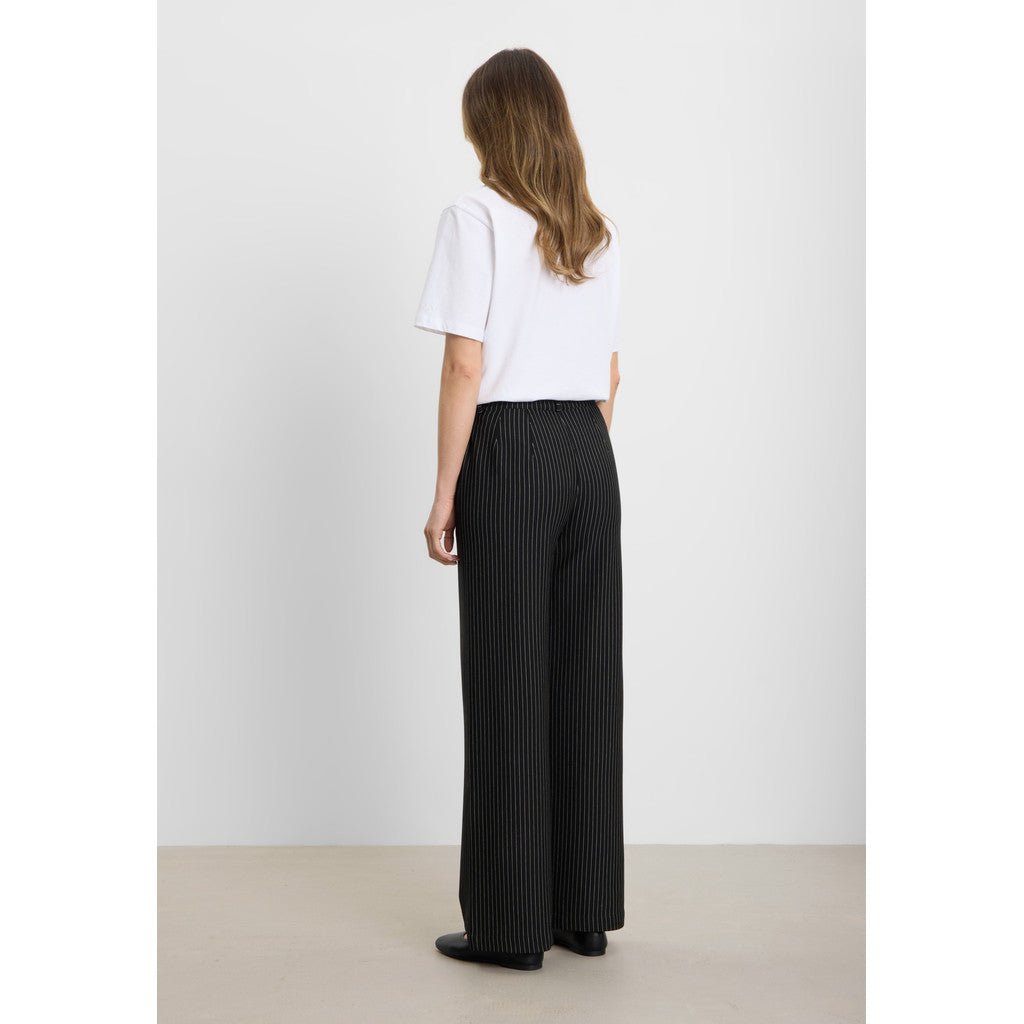 Donna loose ML - svart - striper - Many Colors