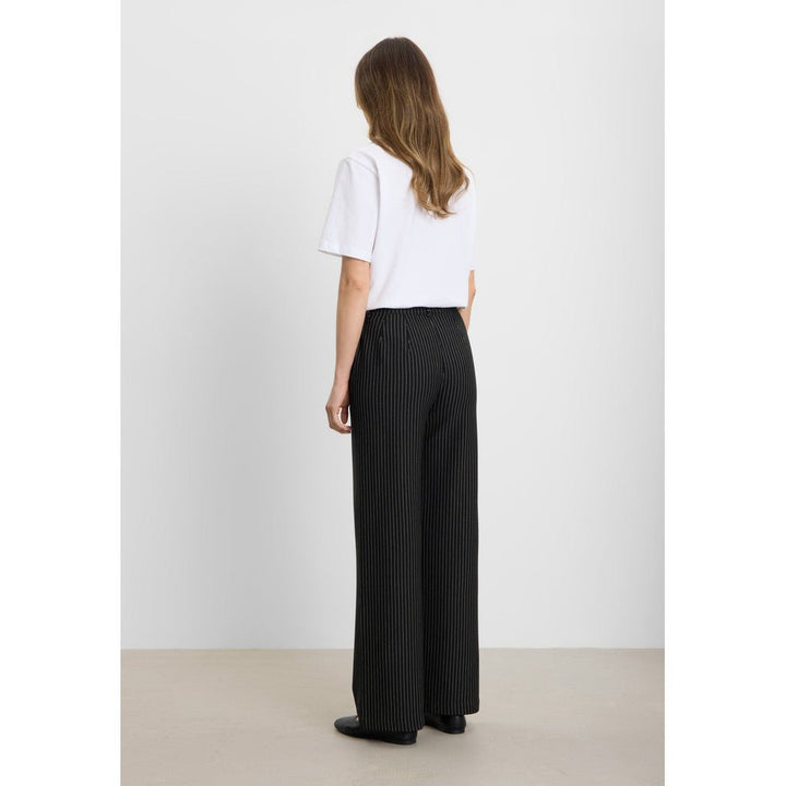 Donna loose ML - svart - striper - Many Colors