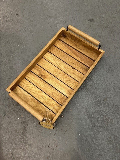 Eik fat med handtak - 50 cm - 50x30x12cmh - Many Colors