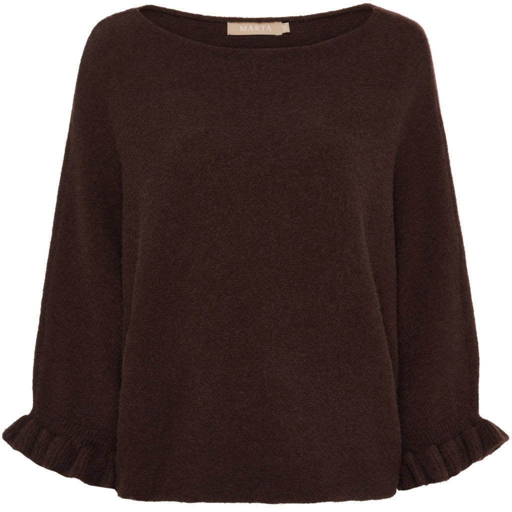 Elderflower strikk - sjokolade - onesize - Many Colors