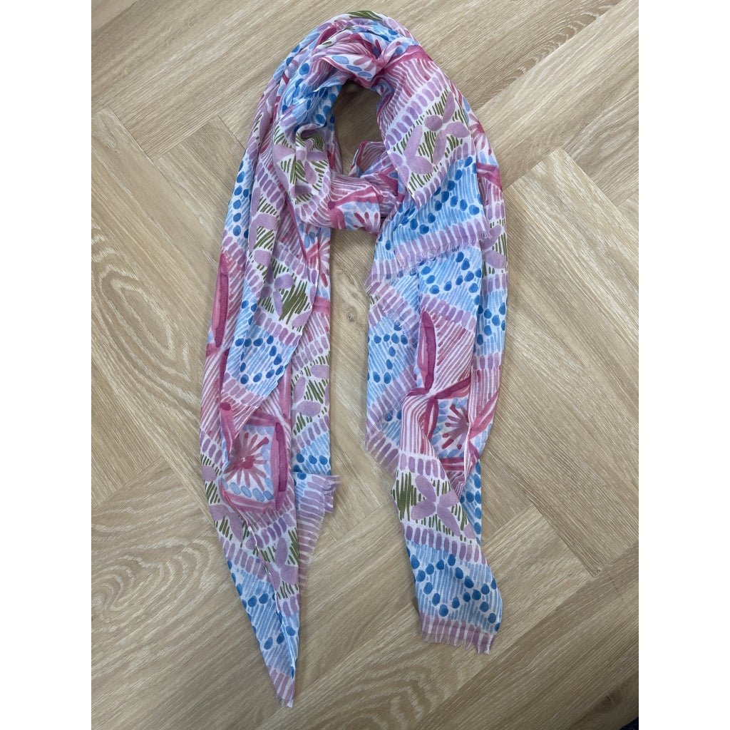 Emilla skjerf - rosa/blå - Many Colors