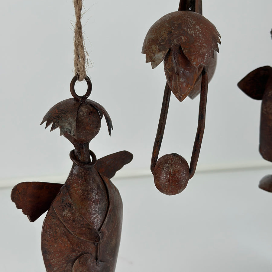 Resirkulert ornament - engel 3 stk