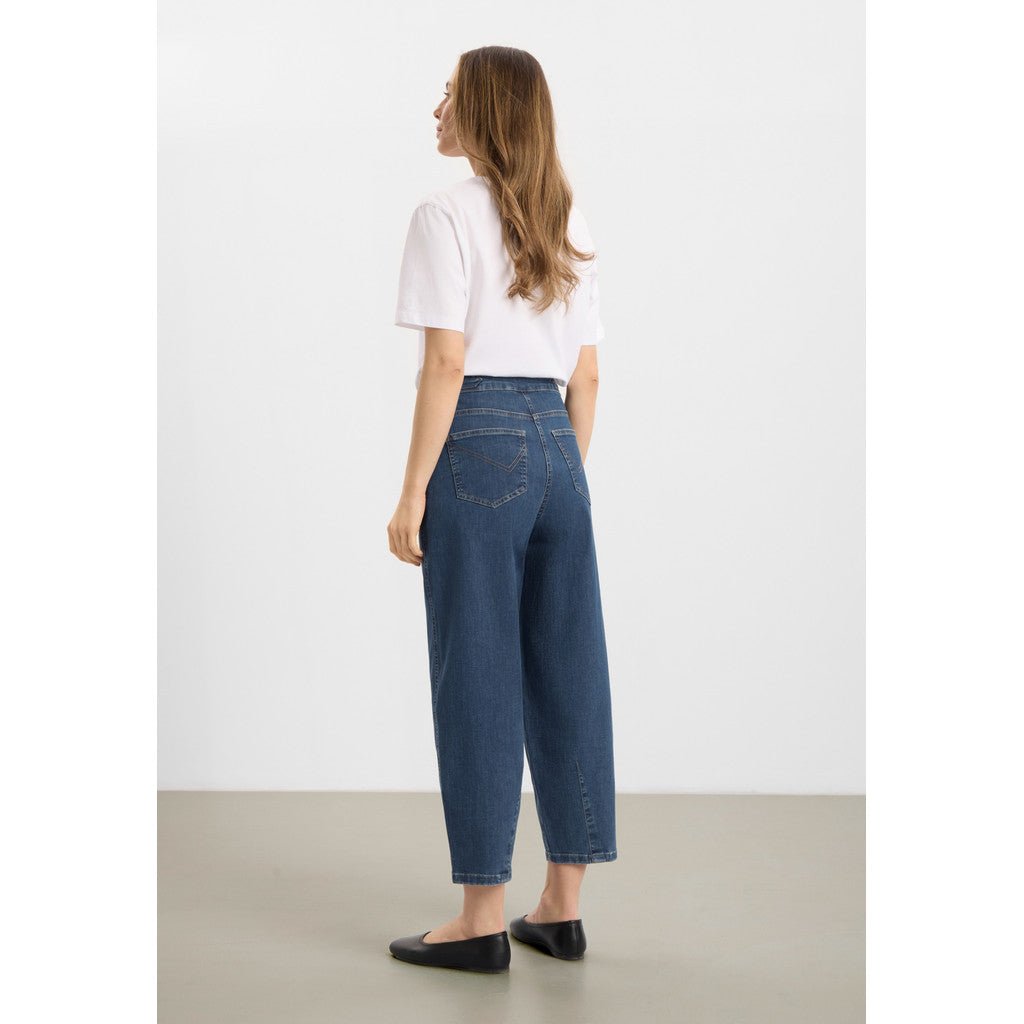 Freya tapered loose cropped - blu denim - Many Colors