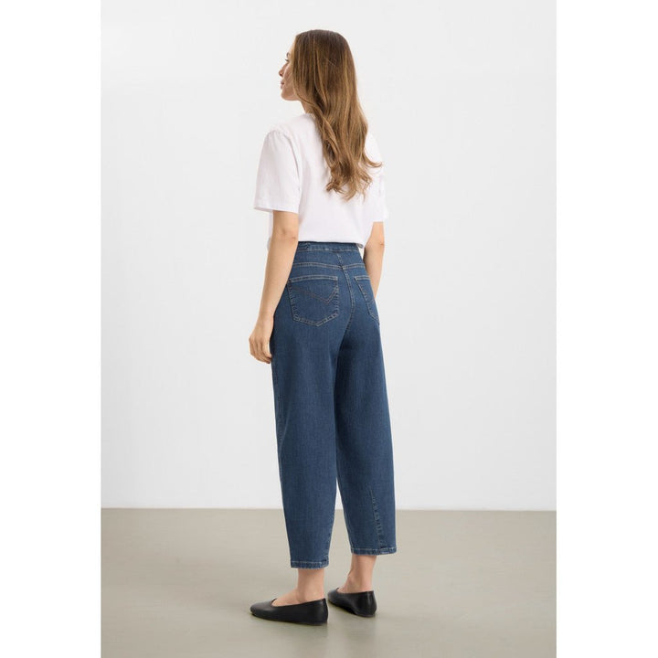 Freya tapered loose cropped - blu denim - Many Colors