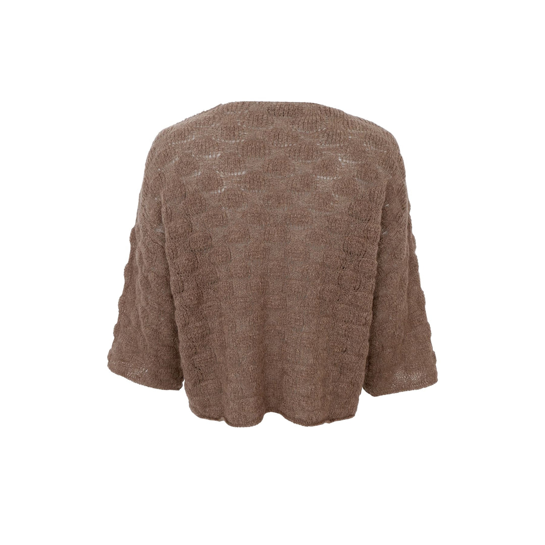 Genser med v - hals - taupe - Many Colors