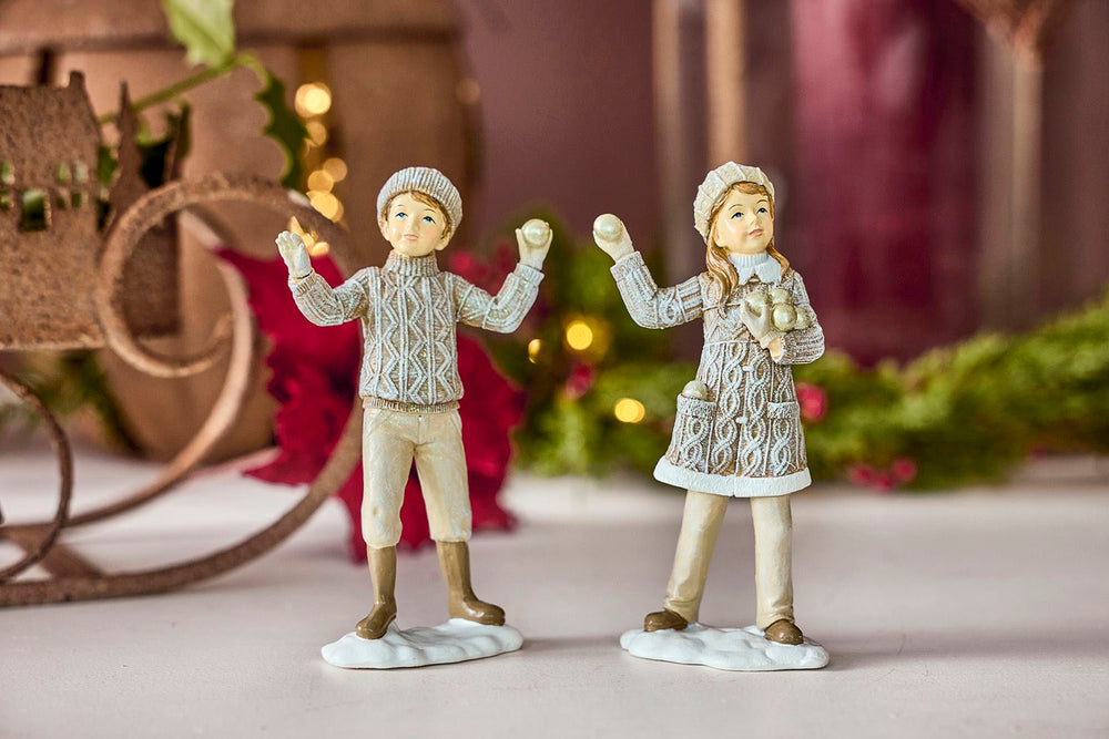 Girl&Boy 14 cm Mix poly - pr stk - Many Colors