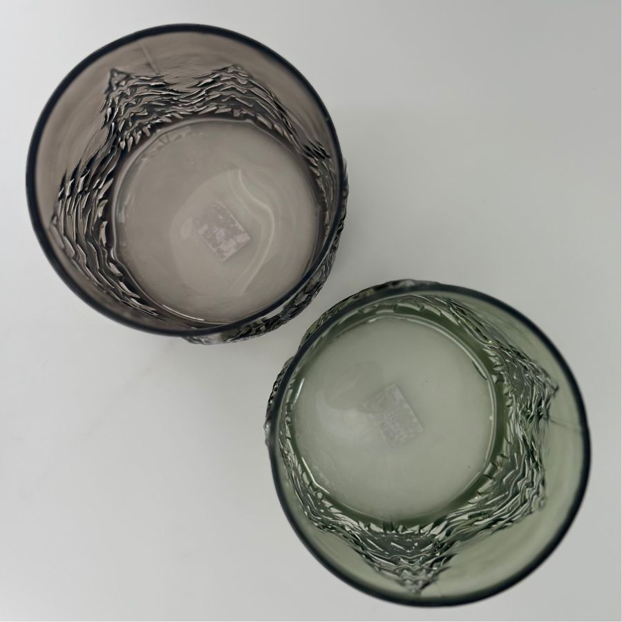 Glass vase / lysestake - tre - grå - Many Colors