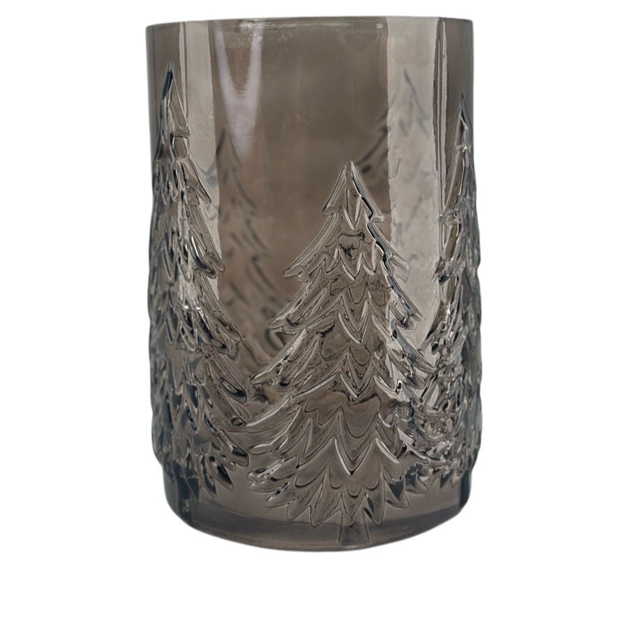 Glass vase / lysestake - tre - grå - Many Colors