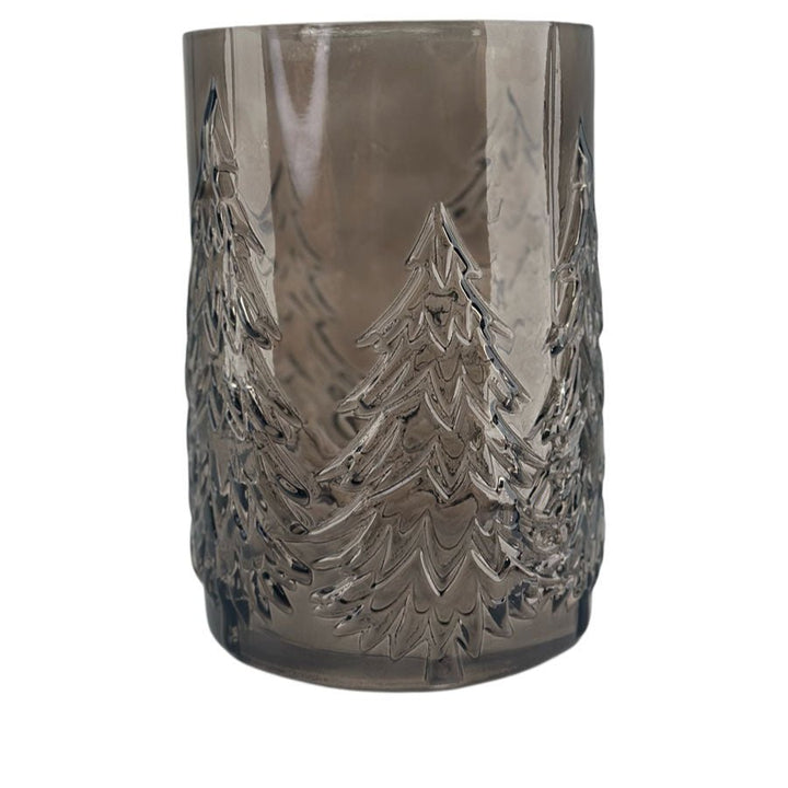 Glass vase / lysestake - tre - grå - Many Colors