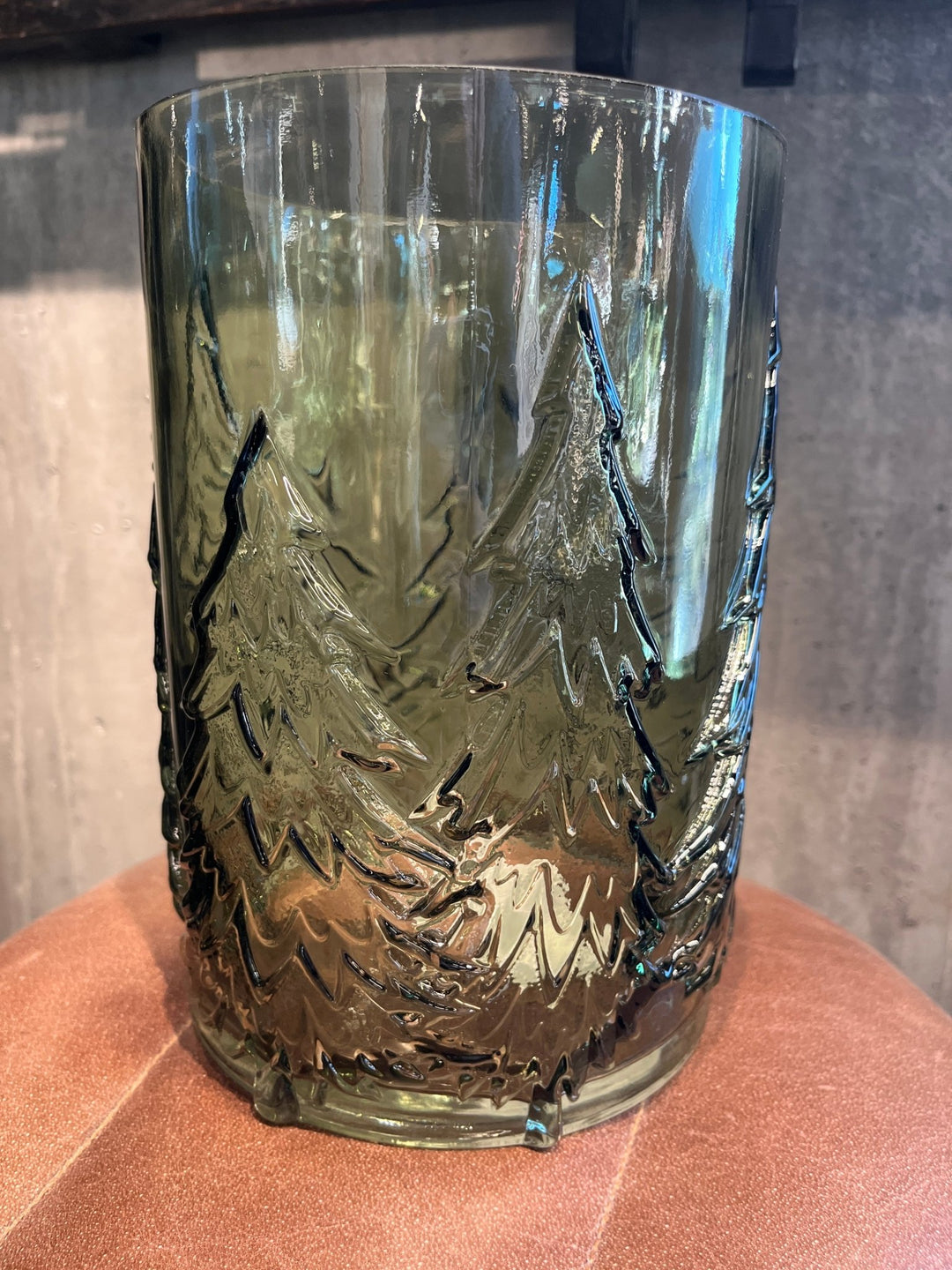 Glass vase / lysestake - tre - grønn - Many Colors