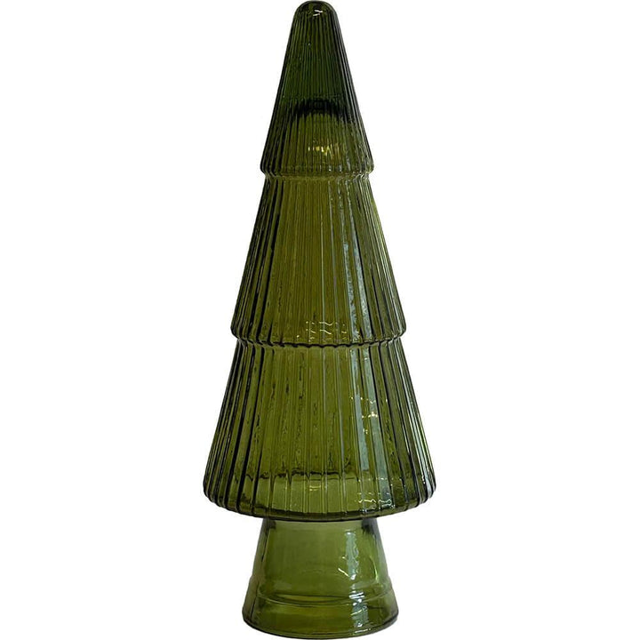 Glassjuletre - olivengrønn - Many Colors
