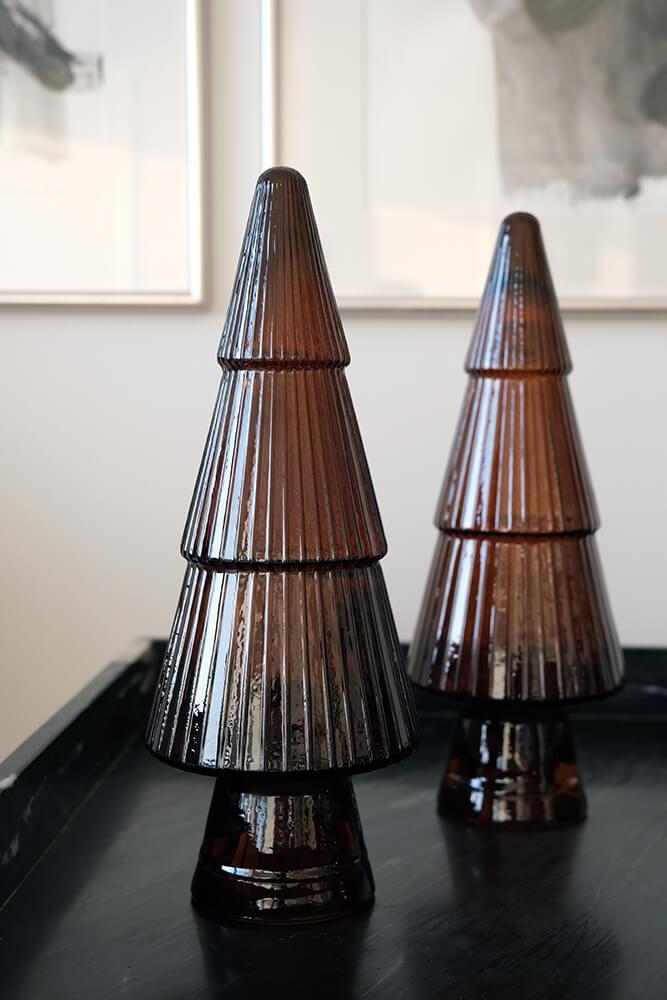 Glassjuletre - sjokolade - Many Colors