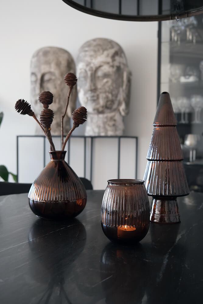 Glassjuletre - sjokolade - Many Colors