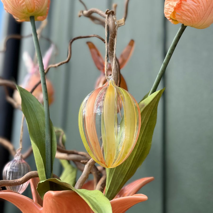 Håndmalte hengende egg - L - Many Colors