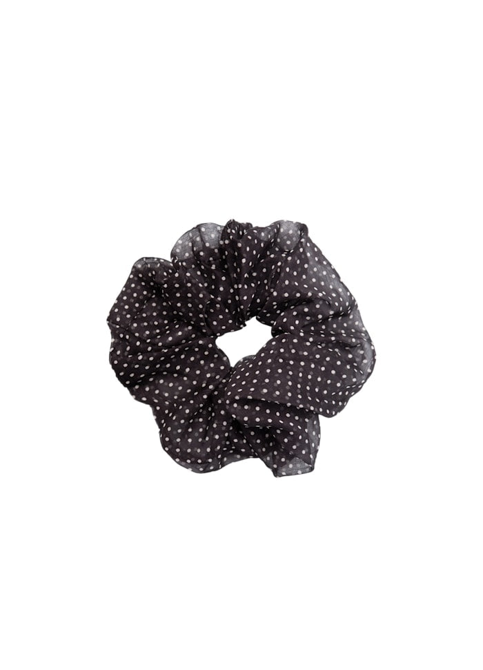 Hella scrunchie - black dot - Many Colors