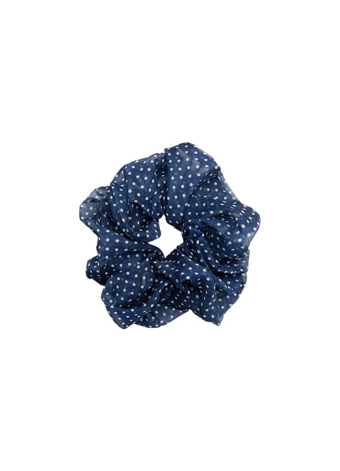 Hella scrunchie - navy dot - Many Colors
