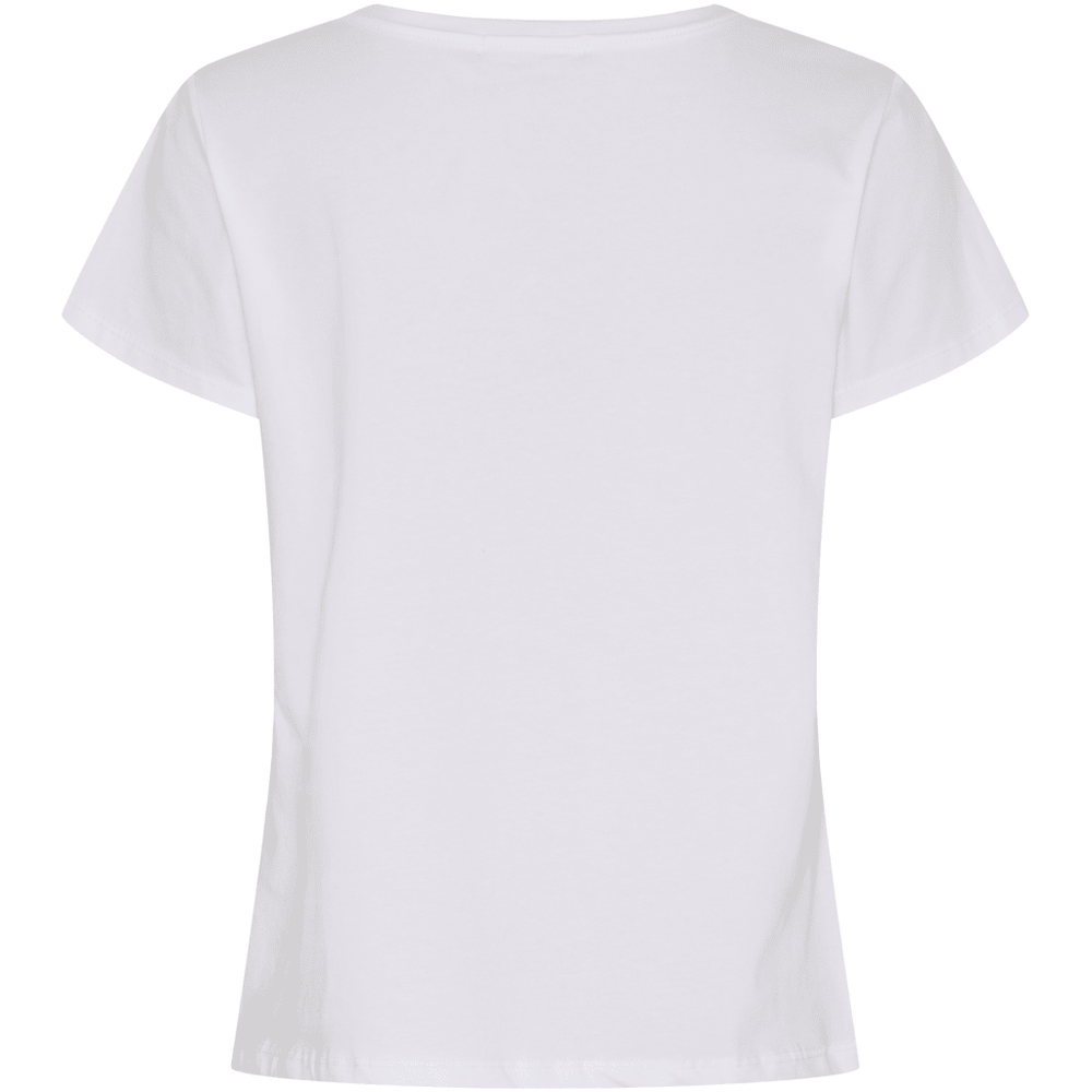 Herdis t - skjorte - hvit/rosa - Many Colors