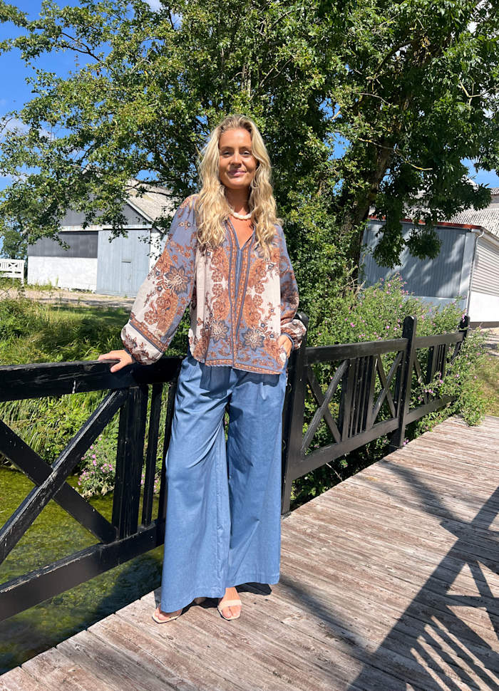 Indigo bluse - blå - onesize - Many Colors