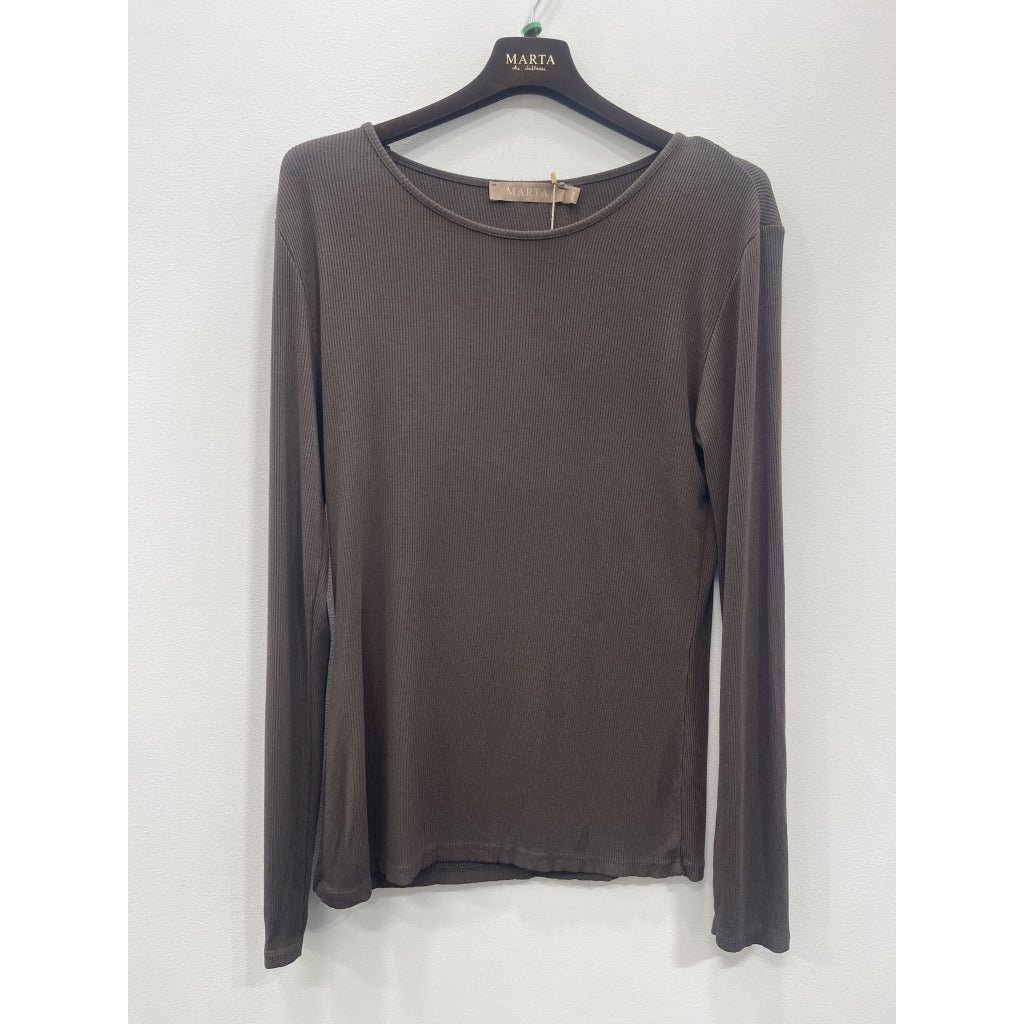 Ingrid langarmet t - skjorte - brun - Many Colors